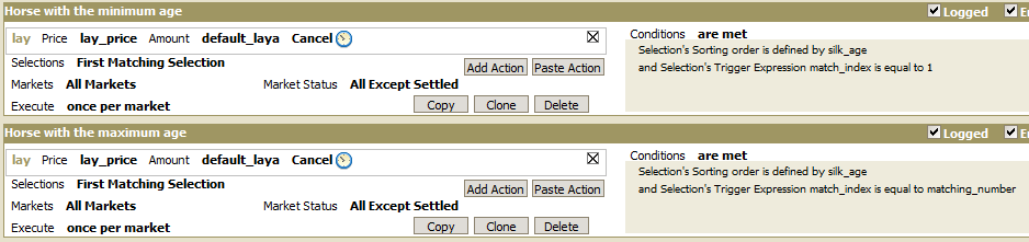Selection's sorting order