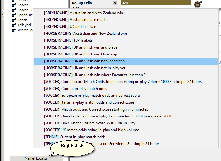 Market search templates in Market Locator