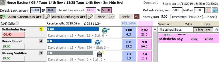 Start refreshing the third race