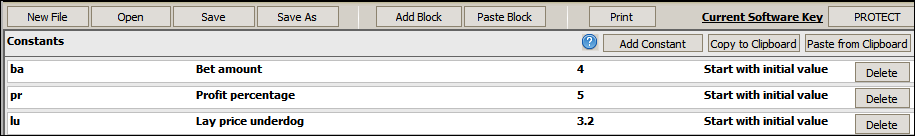 Short variable names