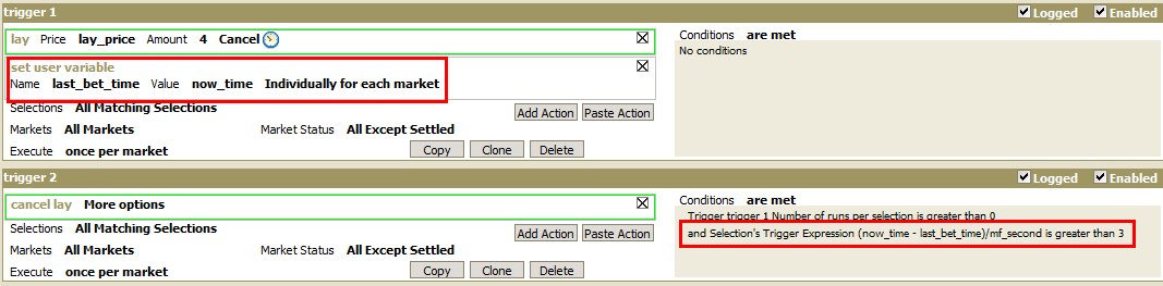 Setting a timestamp variable