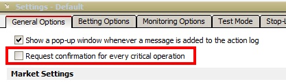 Turn off confirmations