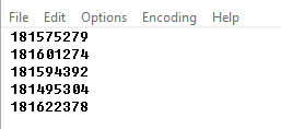 List of market IDs