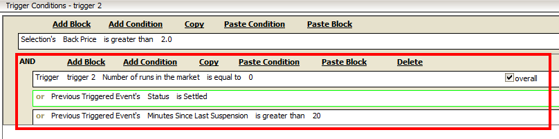 Second condition